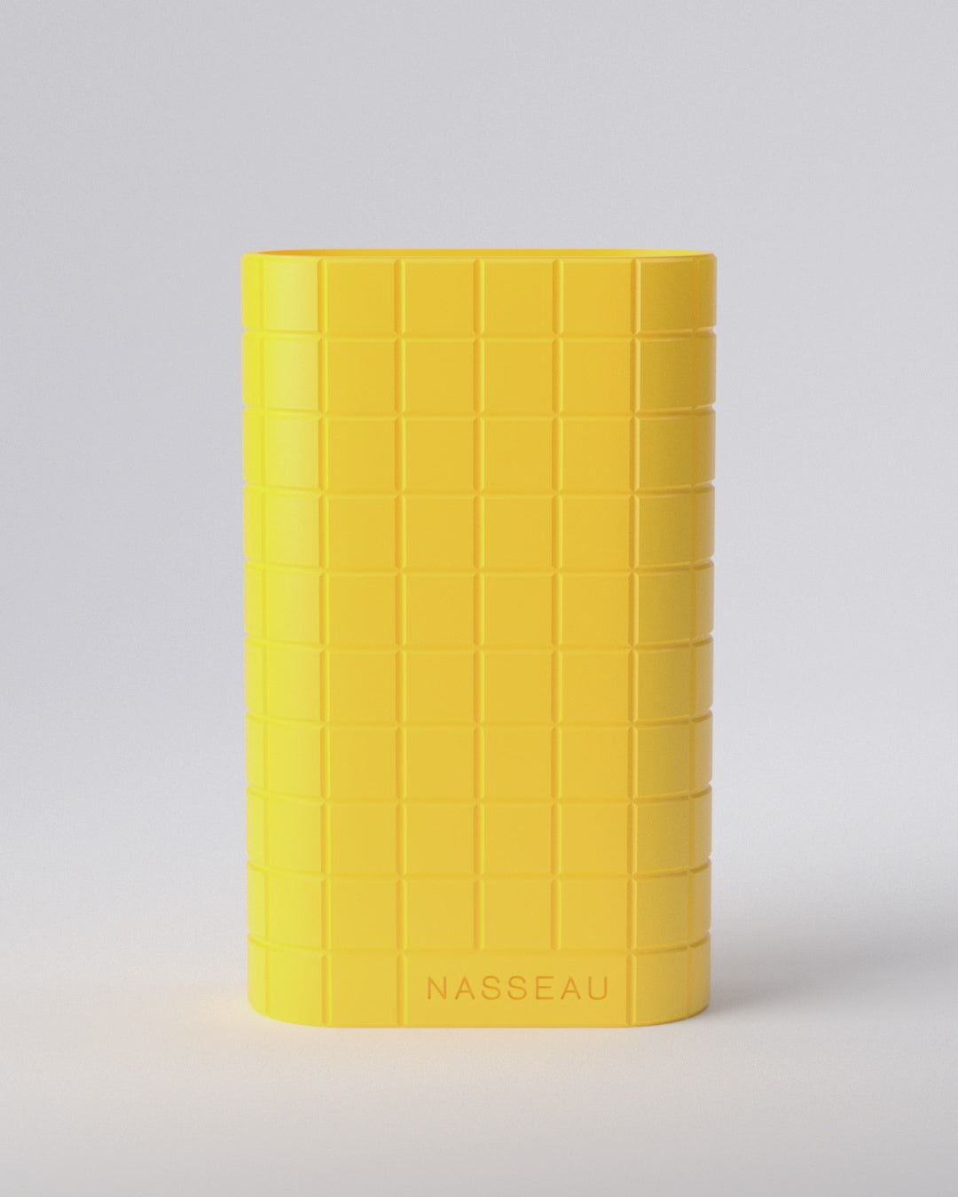 360 view yellow oval vase of the brand Nasseau