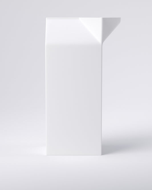 Milk carton vase - 3D printed