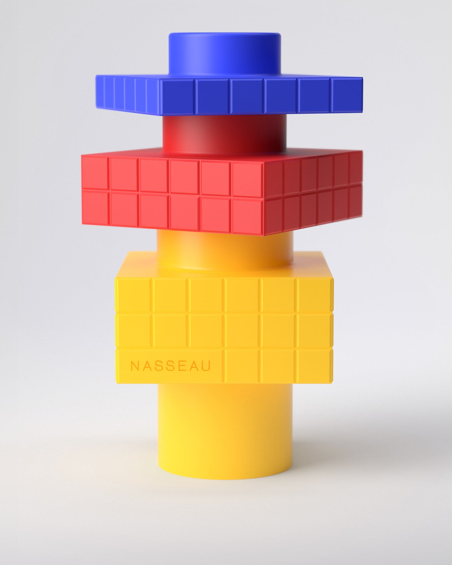 Cubic stacked vase - 3D printed