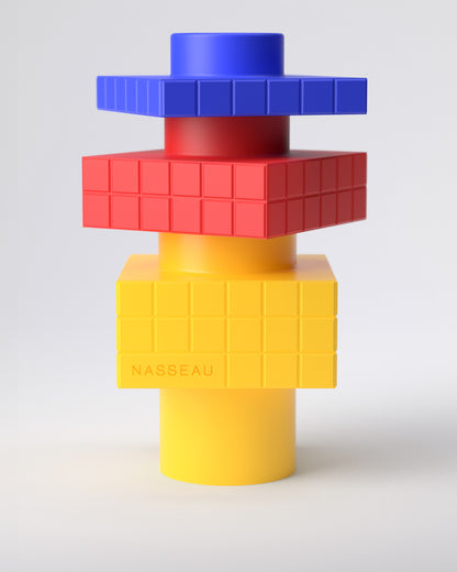Cubic stacked vase - 3D printed