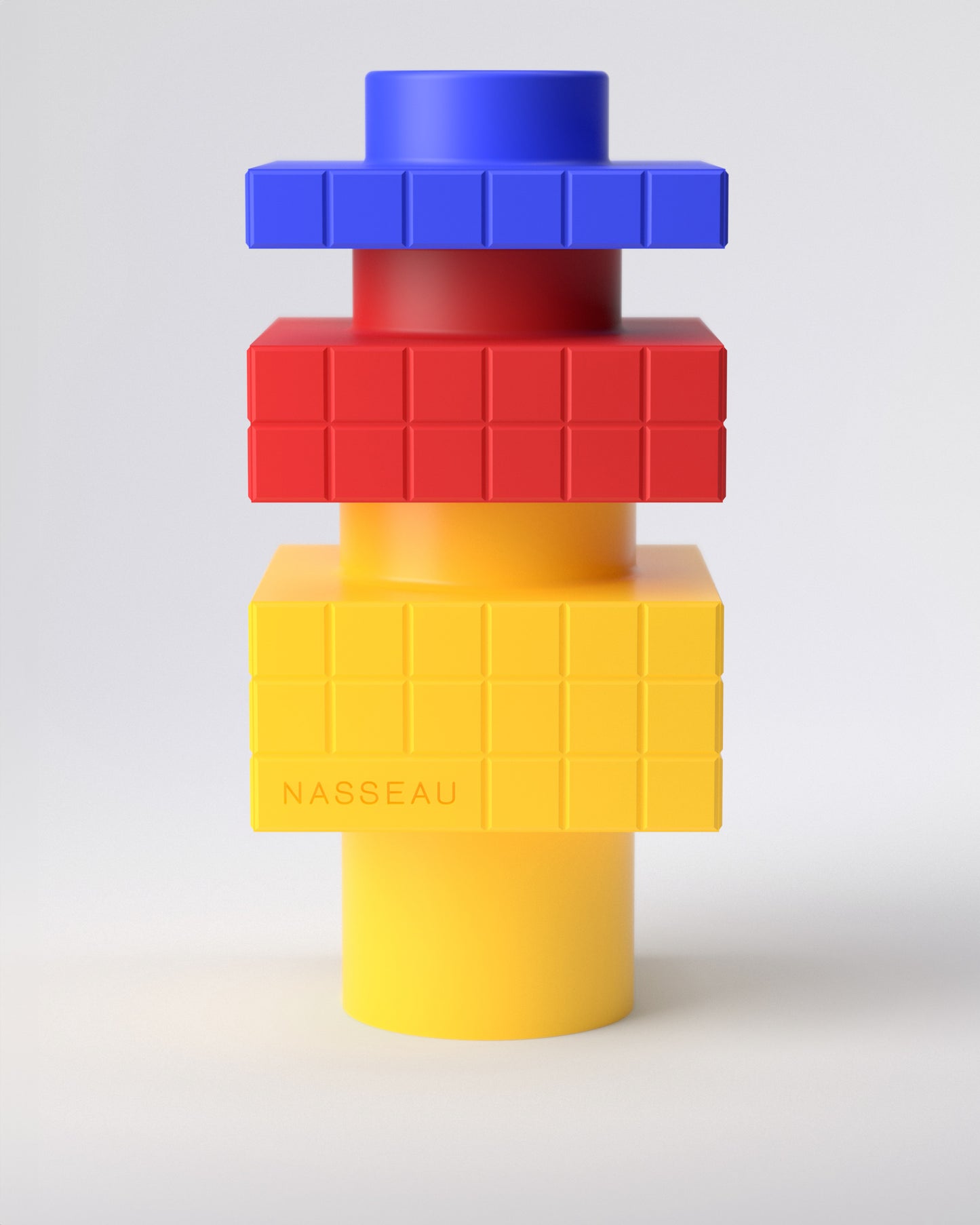 Cubic stacked vase - 3D printed